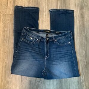 Nine West Blue Taylor Cuffed Capri Jeans Versatile Everyday Wear sz 12